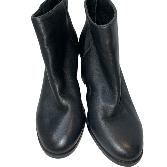 Splendid Women's Boots Size 8.5M Black Leather Upper Ankle Back Zip "Magnolia" - Picture 2 of 8